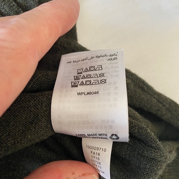 Style & Co. Women's Dark Olive Green Long Sleeve Knit Sweater Size Medium - Picture 9 of 10